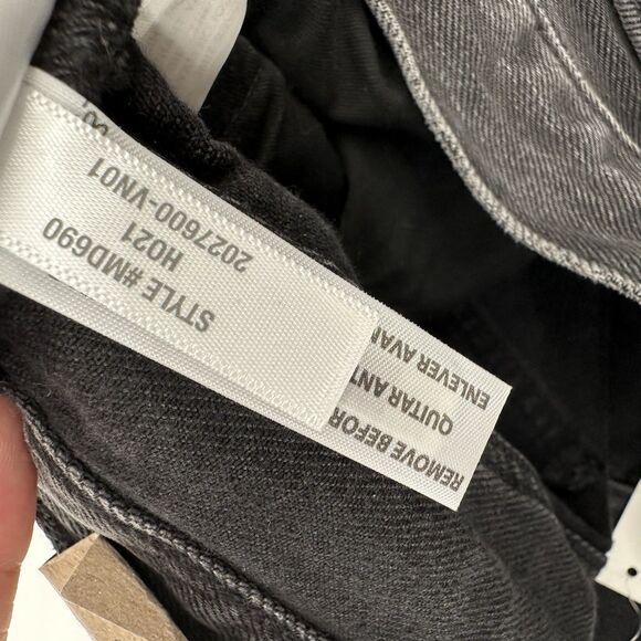 Madewell The Ballon  NWT‎ Wide Leg Jean Women's Sz 28  Pockets Black - Picture 12 of 16